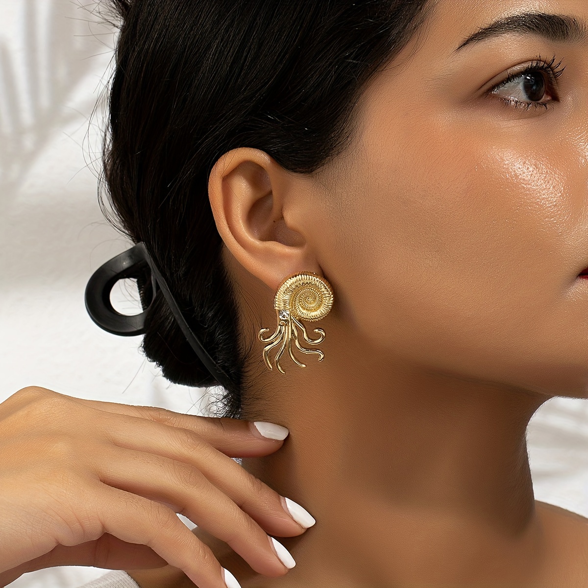 Exaggerated Octopus Earrings European Style Ear Jewelry